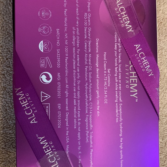 NWT Alchemy Hand Cream Therapy Gift Set of 6 - Picture 5 of 5